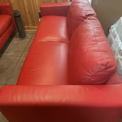 Natuzzi Italian Leather Sofa. 