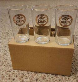 Kirin Beer Glasses Set of 24