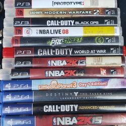 PS3 & PS 4 GAMES