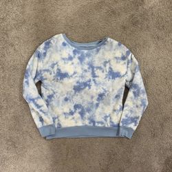 Girls Justice Cozy Fleece Blue Sweater size 14/16