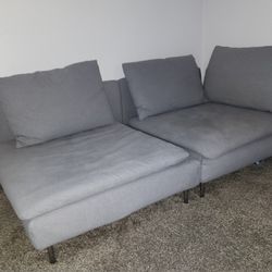 Couch Sofa Gray - $60 or Best Offer