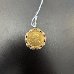 22kt Gold Krugerrand Coin Pendant 