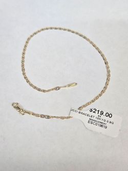 10kt Gold GG Link Bracelet 8"
