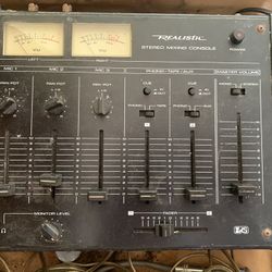 Analog Mixer Console Realistic 