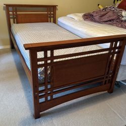 Twin Size Bedframe W/ Mattress 