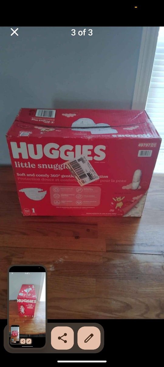 Huggies Size 1 168 CT (Unopened)