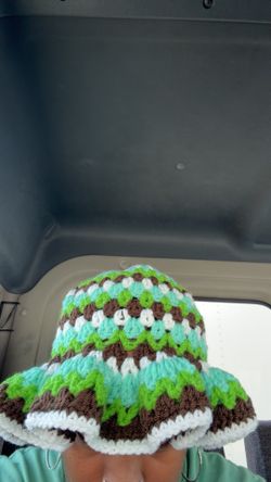 Breathable Bucket Hat Crocheted