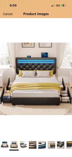 BED FRAME SIZE QUEEN