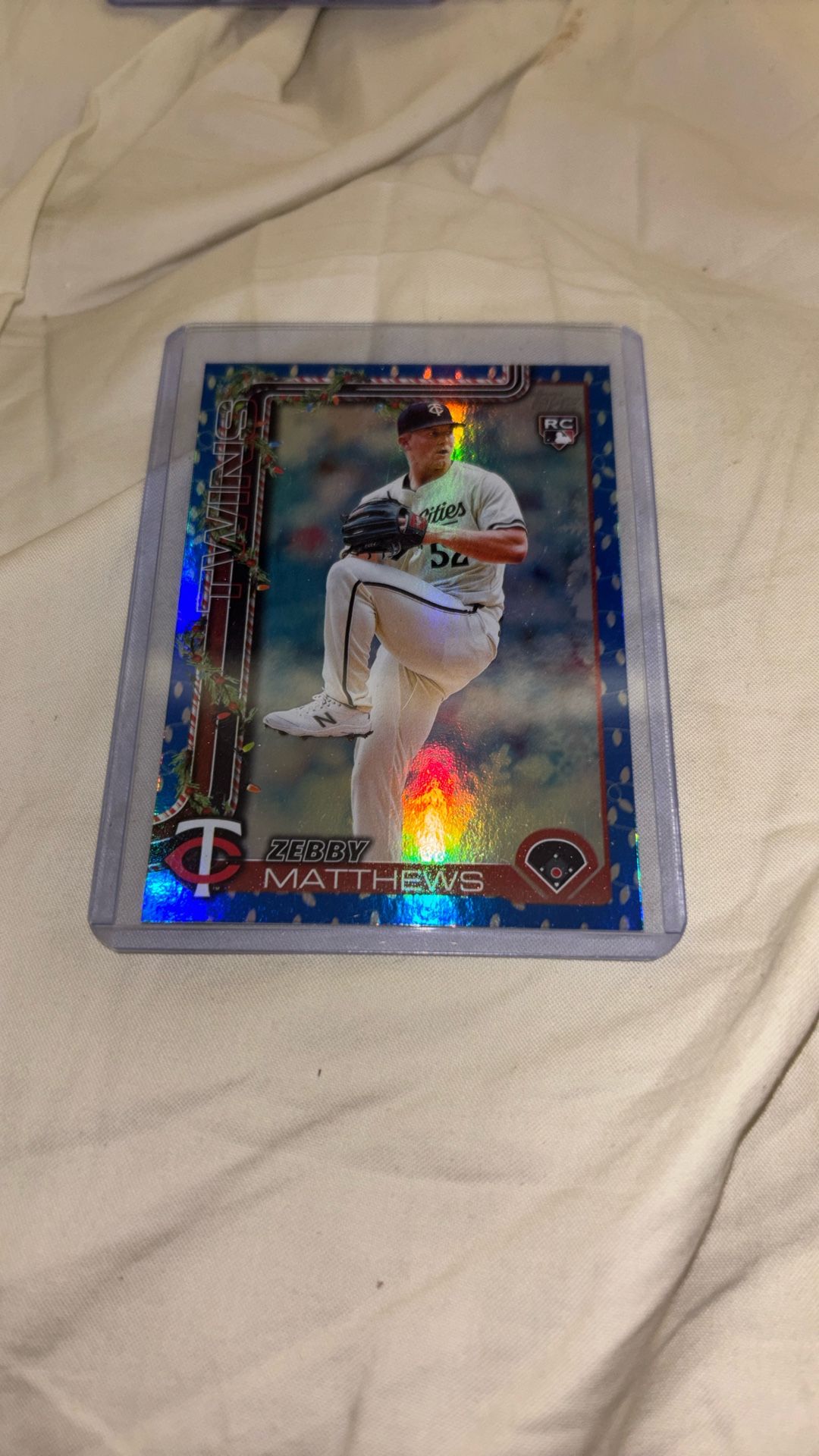 Topps Holiday Zebby Matthews Refractor Baseball Card Rookie #h68