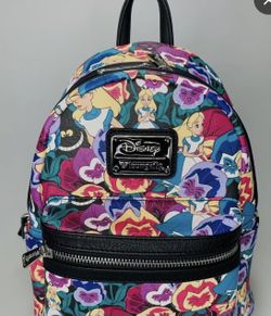 Loungefly -Disney- Alice In Wonderland Backpack -707 Exclusive
