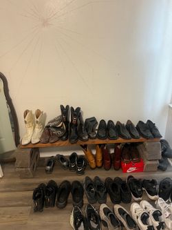 Plant/shoe brick shelf