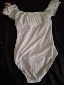 Ruffle white swimsuit by kona sol