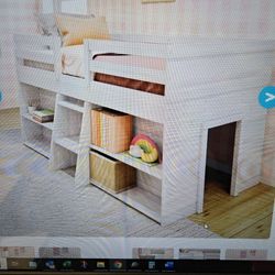 Loft Bed With Bookshelves
