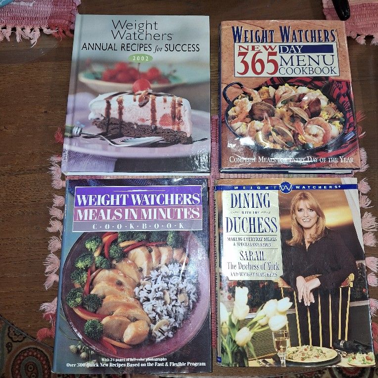 WEIGHT WATCHERS COOKBOOKS SET OF 4