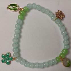 Green Charm Bracelet