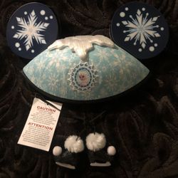 Disney Hat - Deluxe Ears Hat - Anna And Elsa
