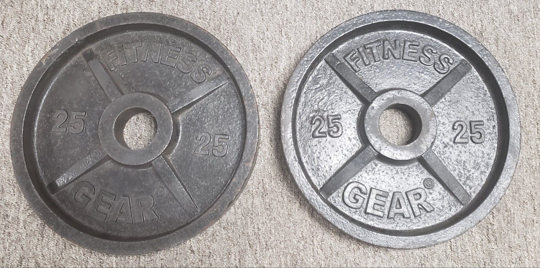 Olympic Weight Plates 25 Lb (Pair)