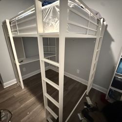 Full Bed Loft And Desk On Bottom 
