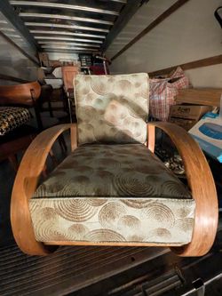 Mid century modern bentwood arm chair