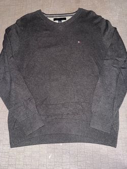 Tommy Hilfiger Gray V-Neck Sweater