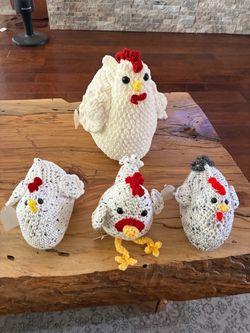 Crocheted Chickens