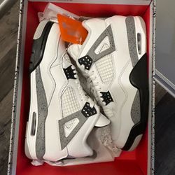 Jordan 4 White Cement 
