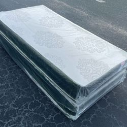 New TWIN Size Mattress With Box Spring set de individuales TWIN Size Bed Set