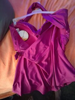 3X Purple Bathing suite