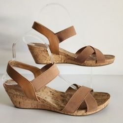 G.G.H Bass " Lorna" Women's 9M Cork Wedge Casual Shoes

