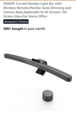 Curved monitor light bar