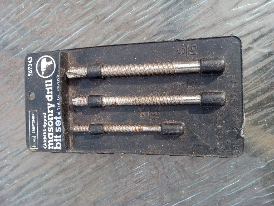Craftsman Masonry Drill Bit Set