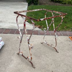 Rusted Iron End Table 