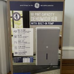 GE 50-Pint Dehumidifier with Built-in Pump for Basement, Garage or Wet Rooms up to 4500 sq. ft. 