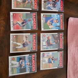 Texas Rangers '86 TOPPS factory Team Set Of Baseball Cards 