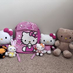 Hello Kitty Backpack and Dolls