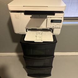 Printer And Storage Bin 