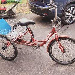 3 Wheel Adult Bike / Trike 7 speed Shimano Shifter 