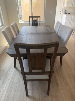 Dining table with chairs