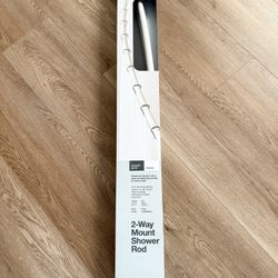 NEW❗️2-way mount shower rod 50-72”