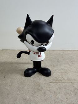 BAIT X DREAMWORKS X SWITCH COLLECTIBLES FELIX THE CAT SLUGGER 6 INCH FIGURE -(BLACK / WHITE)