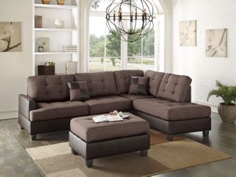 Sectional sofa with ottoman on sale only at elegant Furniture 🛋🎈📦