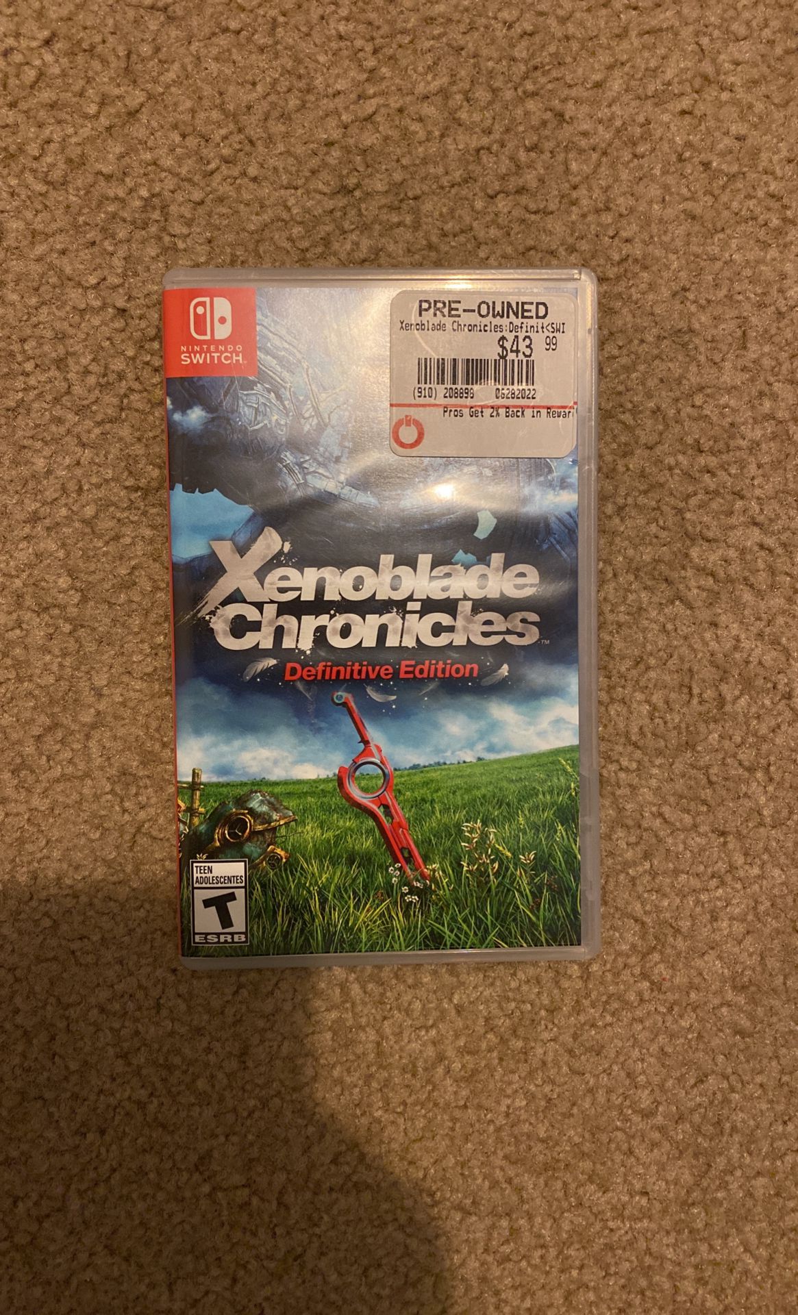 Xenoblade Chronicles Definitive Edition - Nintendo Switch game w/case