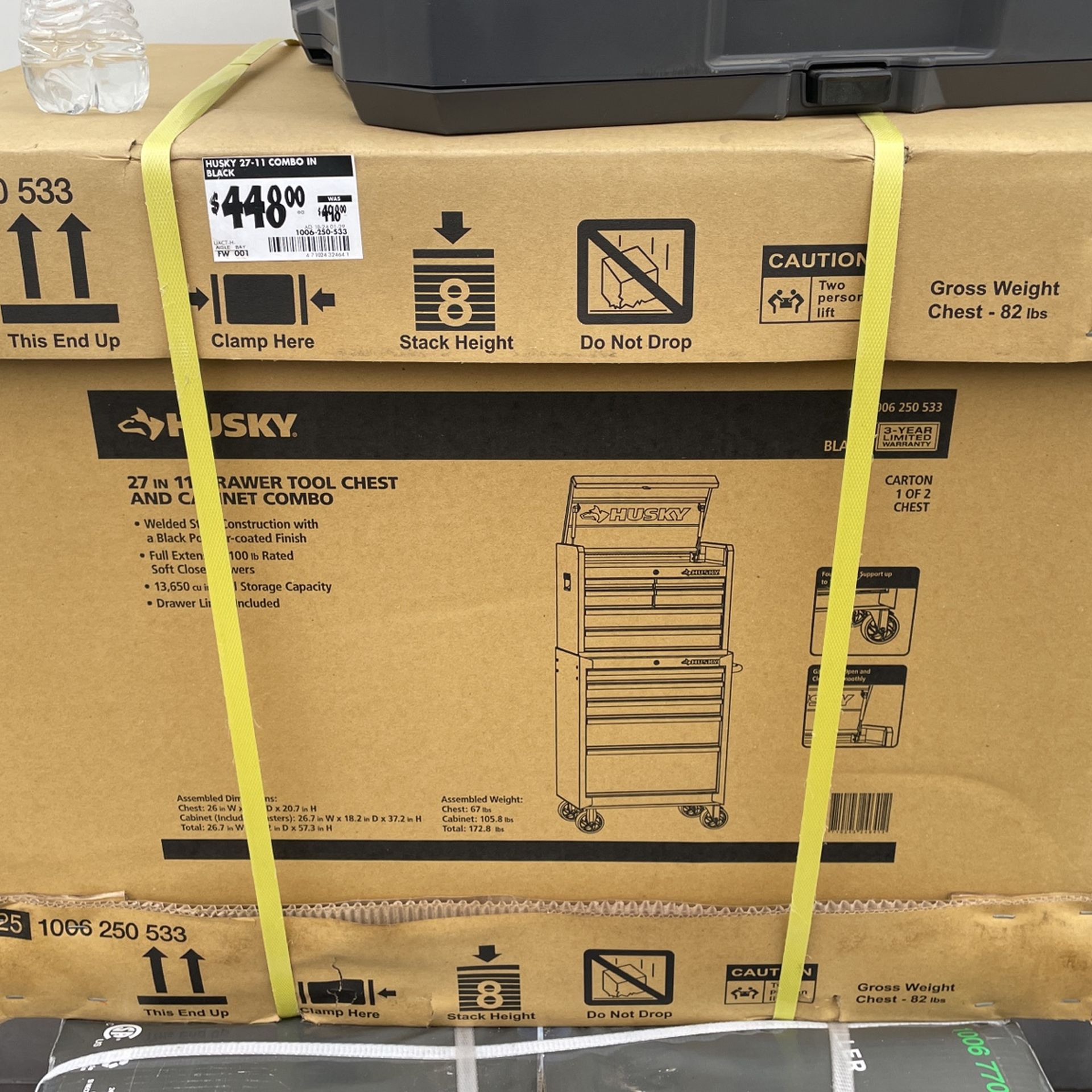 Husky 27 Inch 11 Drawer Tool Chest And Cabinet Combo