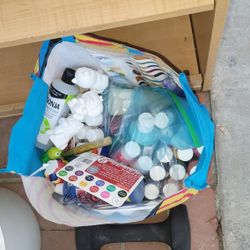 Craft Paints And Accessories Large Shopping Bag Full