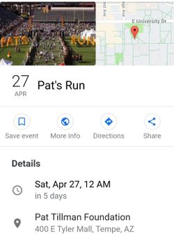 Pat's run,