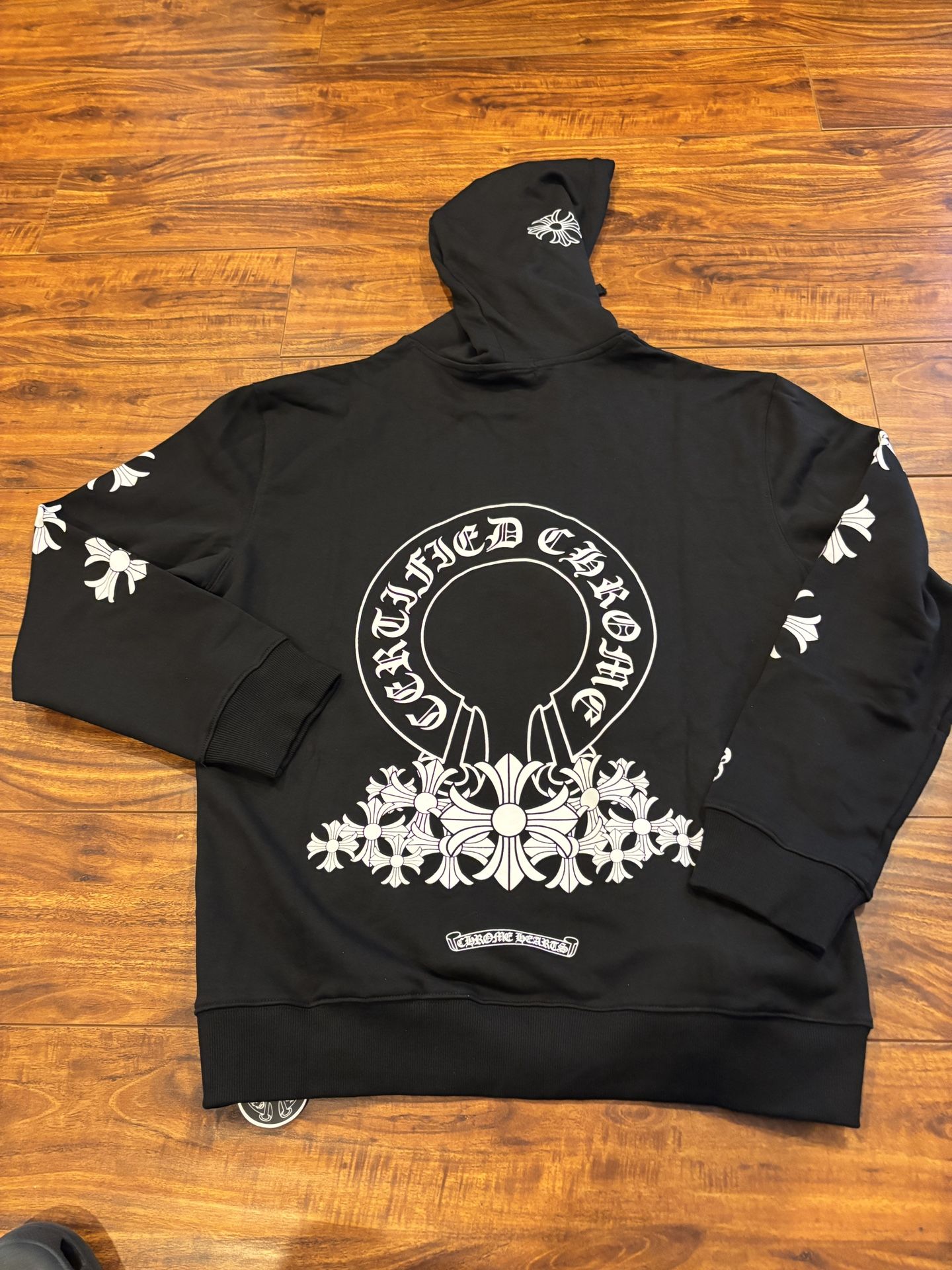 Chrome Hearts Hoodie – Certified Chrome – Size Large – Black – NWT