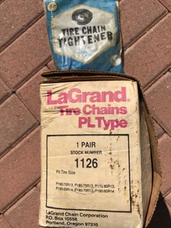 Tire chains never used