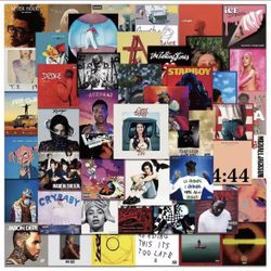 50 Music Lovers Stickers, Artists Albums, Lana del Rey, The Weeknd, AC/DC etc