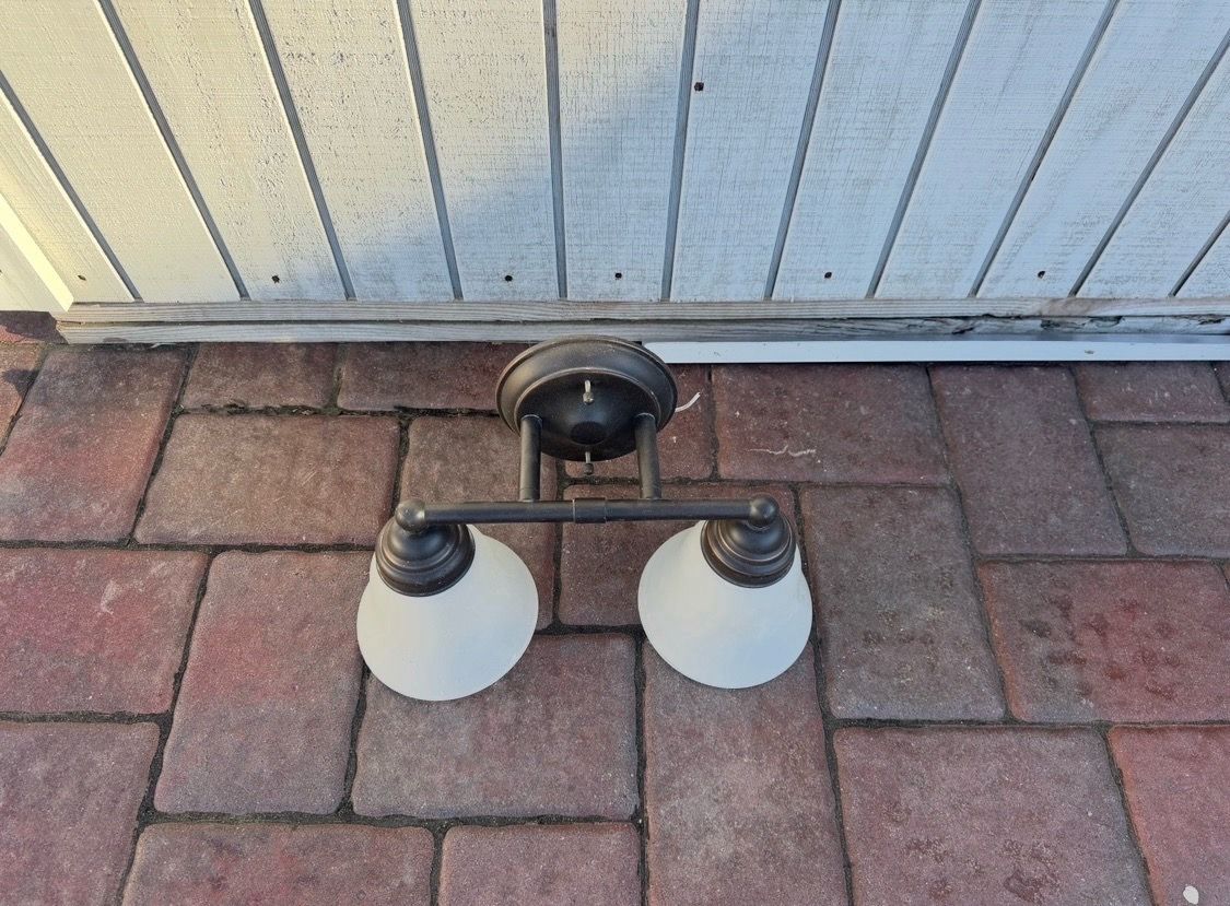 Bronze light fixture