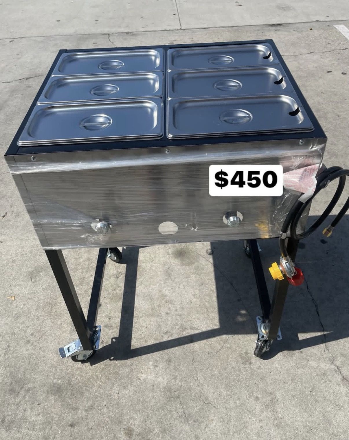 Carrito Para Mentener La Comida Caliente | Nuevo Incluye Manguera Con Regulador